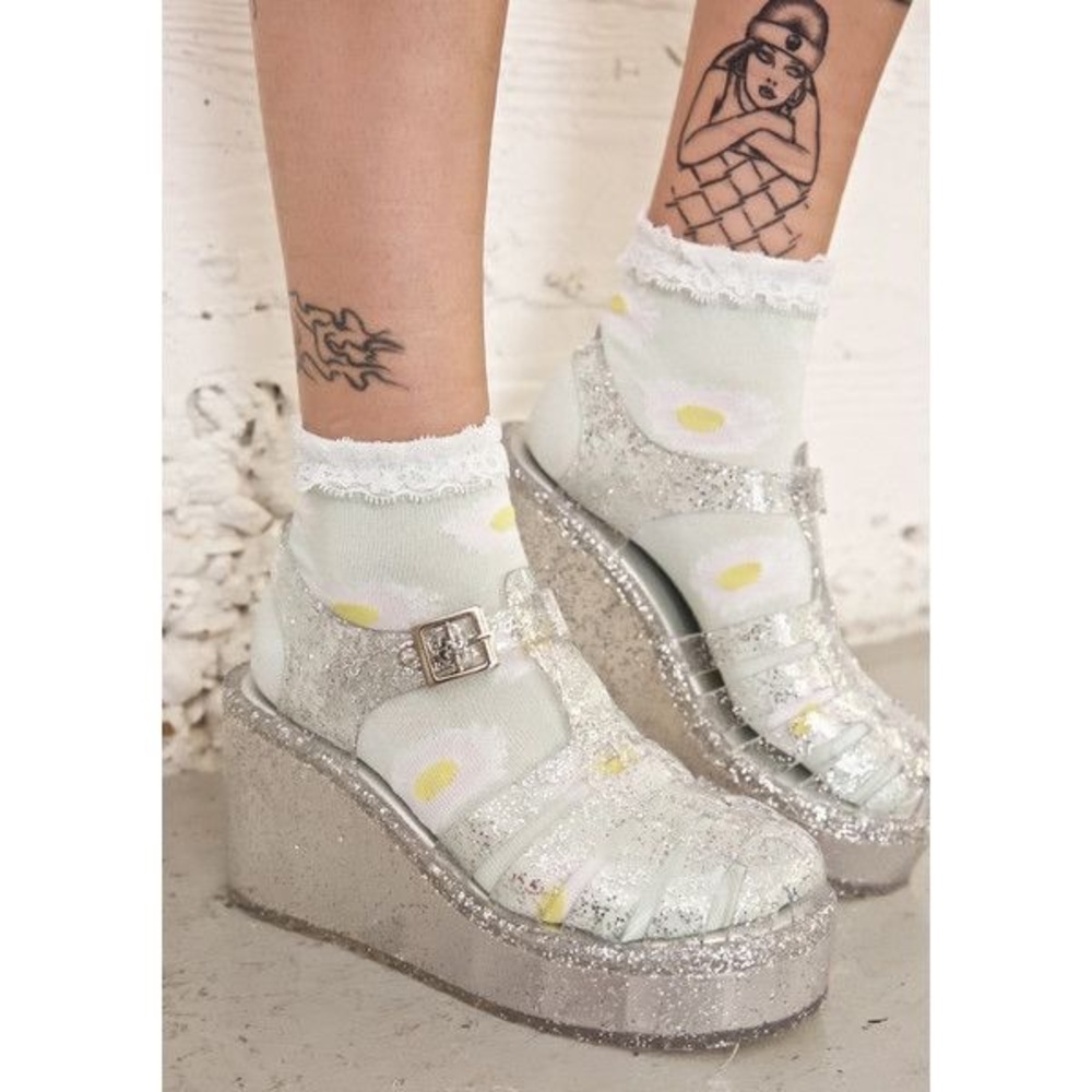 clear platform jellies